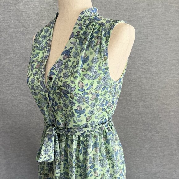 Colleen Atwood Alice in Wonderland Maxi Dress XS Sheer Whimsical Floral Garden - Picture 5 of 14